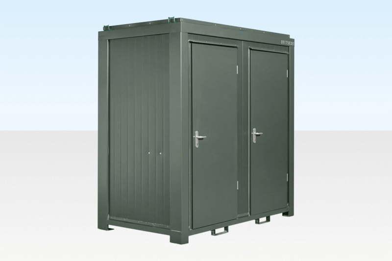 1+1 Double Mains Toilet 8Ft x 5Ft | Bottle Green