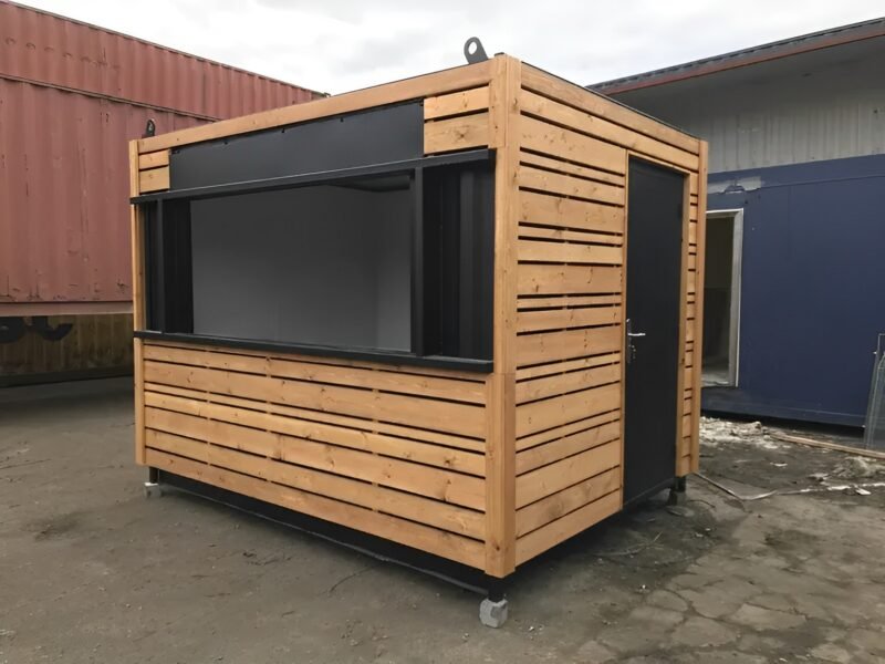 10ft x 8ft Cladded Food | Drink Outlet Shipping Containers - Image 4