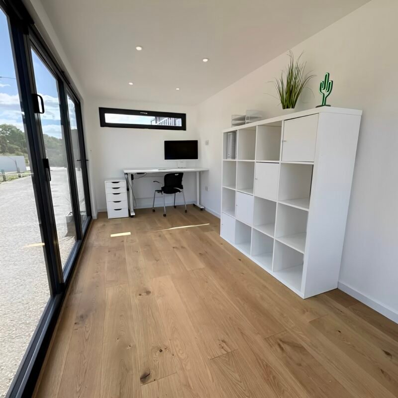 20ft x 8ft Custom Shipping Container Converted Office | Portable Building | Garden Office - Image 7