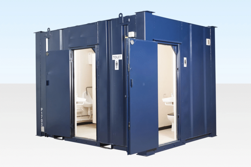2+1 Steel Toilet Cabin 12Ft x 9Ft - Image 2