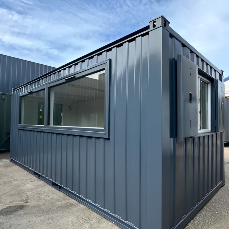 21ft x 8ft Custom Cabin | Office / Canteen | Picture Windows | Portable Building - Image 7