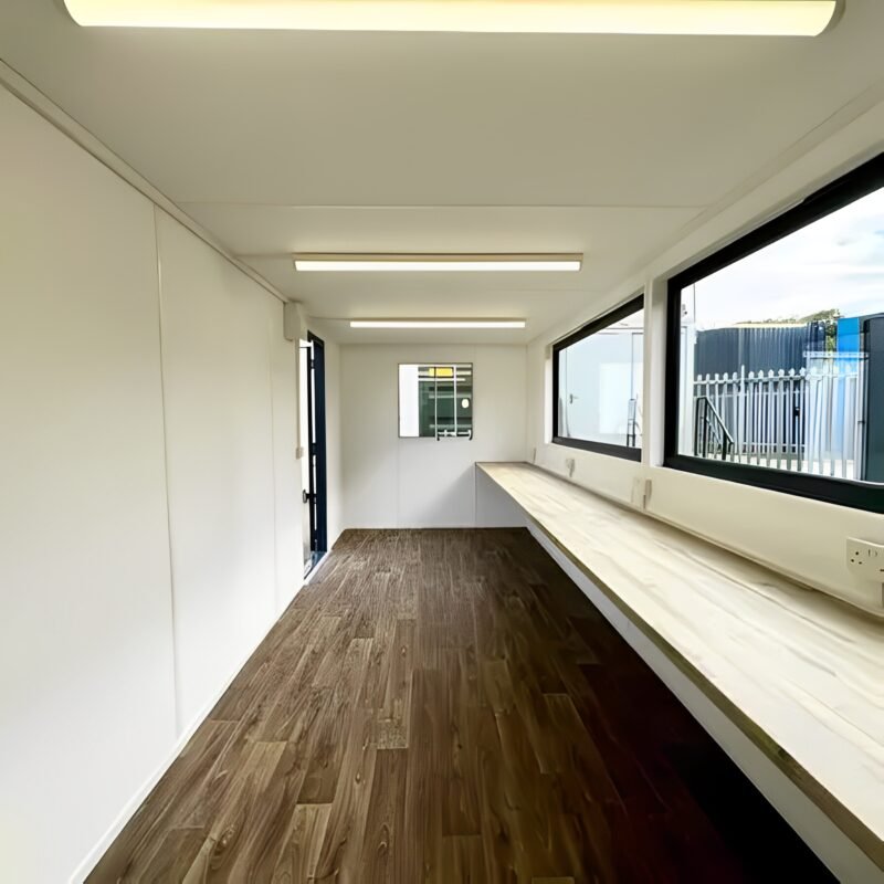 21ft x 8ft Custom Cabin | Office / Canteen | Picture Windows | Portable Building - Image 13