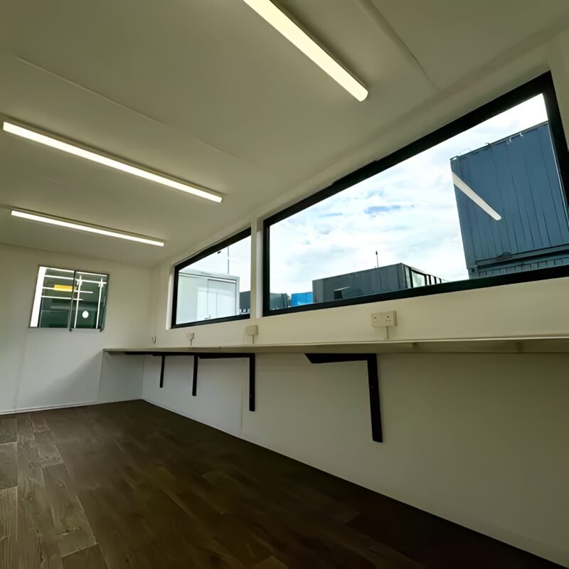 21ft x 8ft Custom Cabin | Office / Canteen | Picture Windows | Portable Building - Image 14