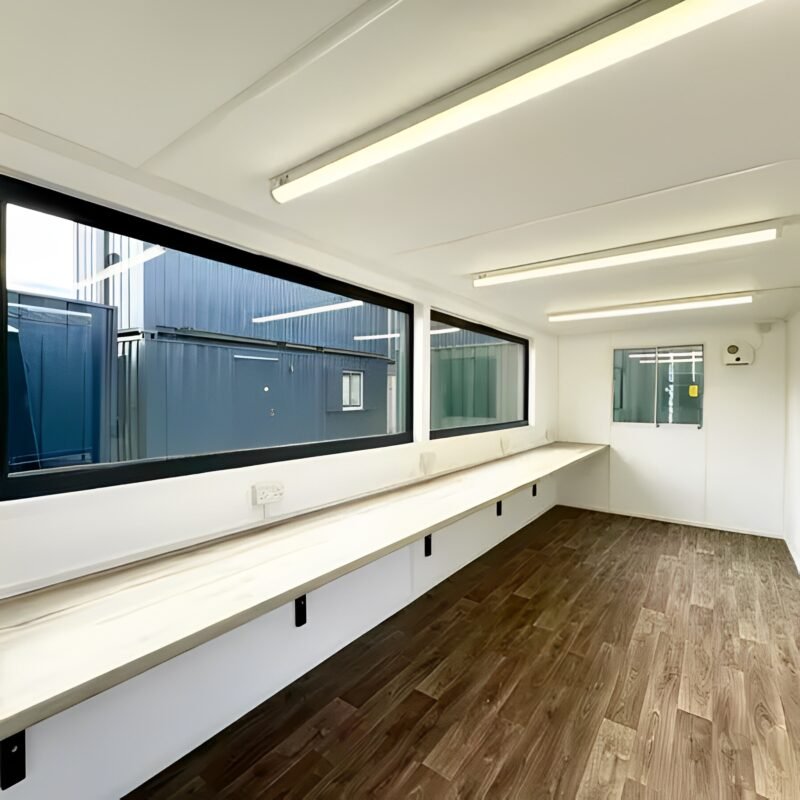 21ft x 8ft Custom Cabin | Office / Canteen | Picture Windows | Portable Building - Image 9