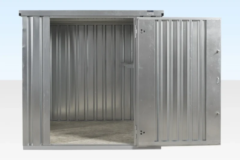 2m Flat Pack Metal Store - Image 2