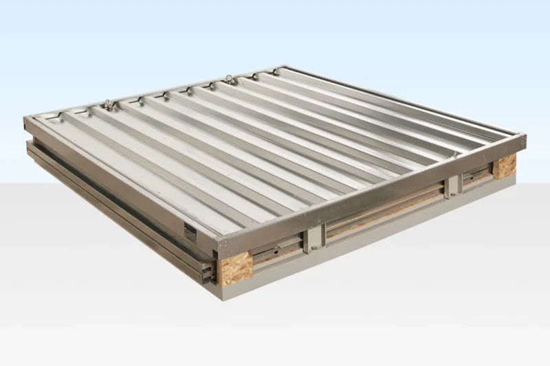 2m Flat Pack Metal Store - Image 4