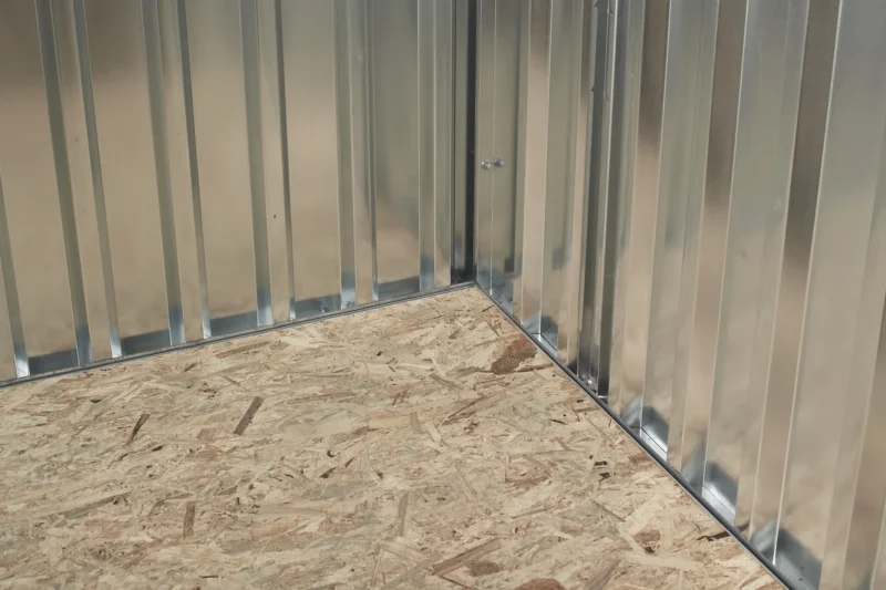 2m Flat Pack Metal Store - Image 5