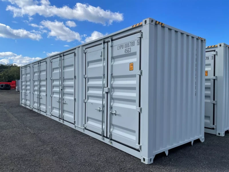 40FT High Cube Storage Shipping Container Conex w/4 Open Side Door 9.5′ Tall - Image 2