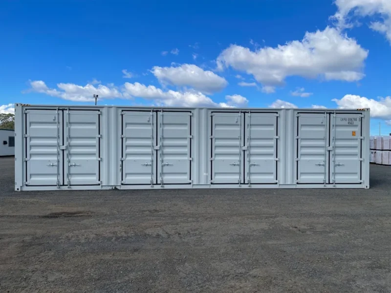 40FT High Cube Storage Shipping Container Conex w/4 Open Side Door 9.5′ Tall - Image 4