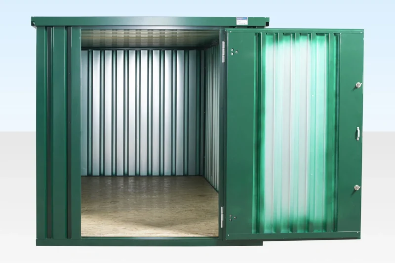4m x 2.1m Powder Coated Flat Packed Store - Image 3