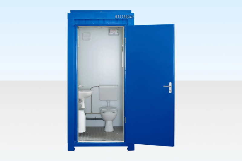 5Ft x 4Ft Single Mains Toilet | Blue - Image 3