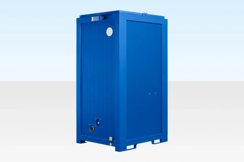 5Ft x 4Ft Single Mains Toilet | Blue - Image 2