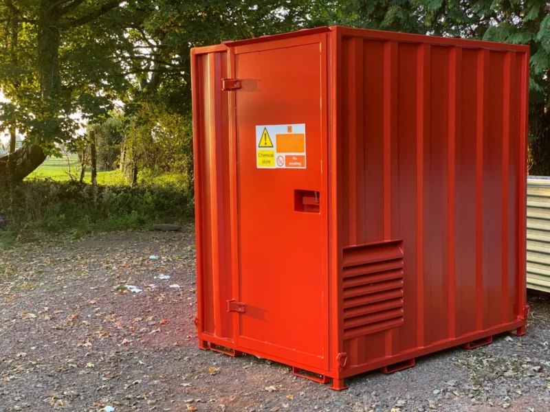 7ft x 5ft Secure Walk-In Steel Chemstore | Hazardous Material Store
