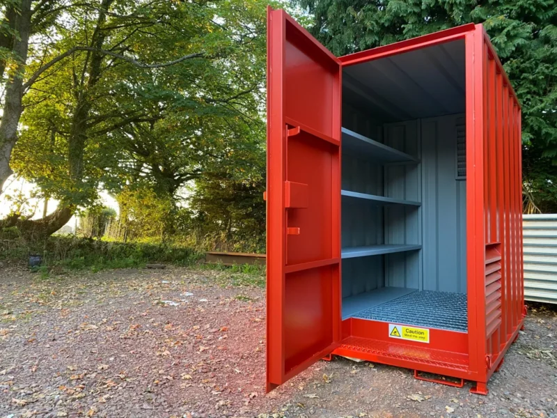 7ft x 5ft Secure Walk-In Steel Chemstore | Hazardous Material Store - Image 2