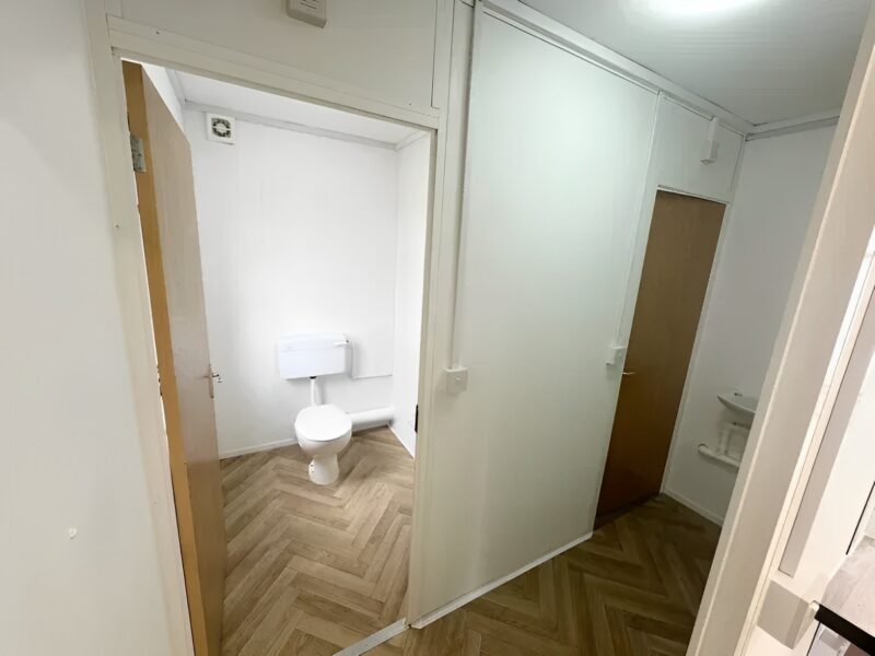 Custom 32×10 ft Cabin Office + Canteen + WC Wash Rooms Anti-Vandal - Image 11