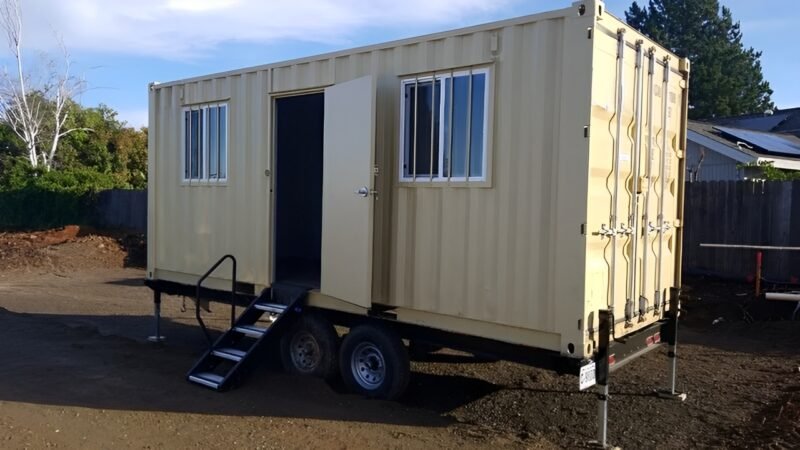 20ft Mobile Office Container With Trailer - Image 3