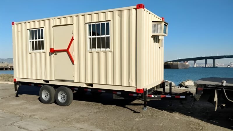 20ft Mobile Office Container With Trailer - Image 2