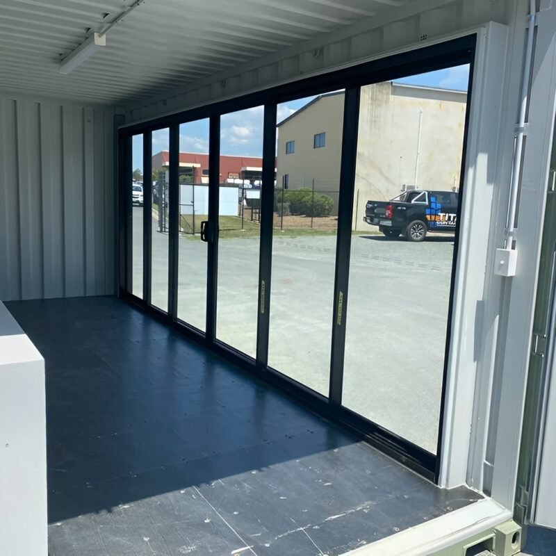 Modified 20FT container office with Glass door & AC - Image 2