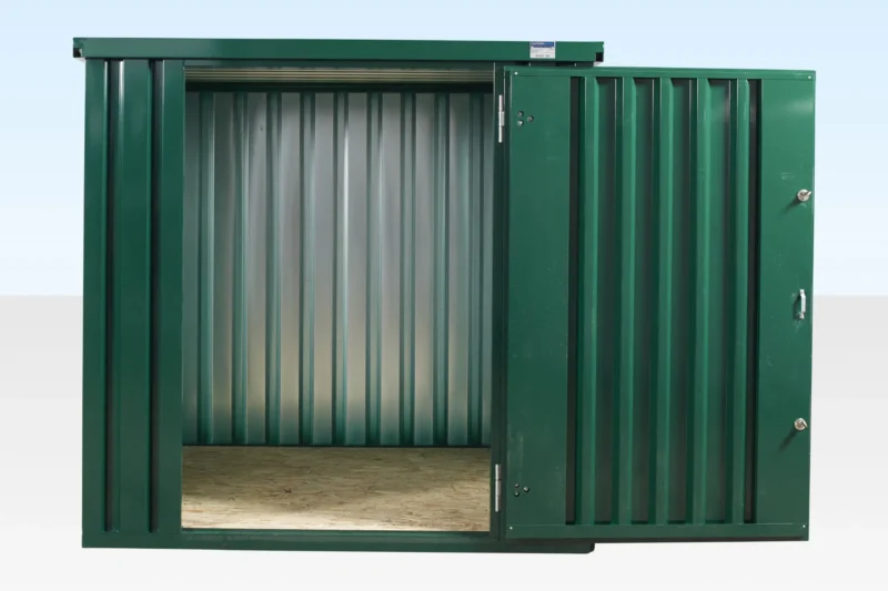 Powder Coated Flat Packed Metal Storage Container - Image 2