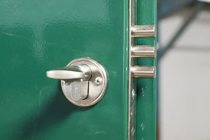 Powder Coated Flat Packed Metal Storage Container - Image 4