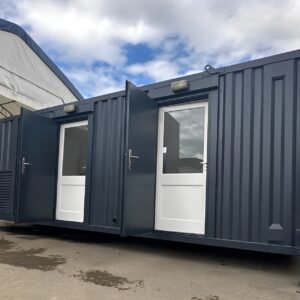 Static Welfare 24Ft x 9Ft Anti Vandal Cabin | Office, Canteen, Toilet | 10KVA Generator