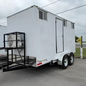 7′ x 14′ Upscale 2 Station Portable Restroom Trailer