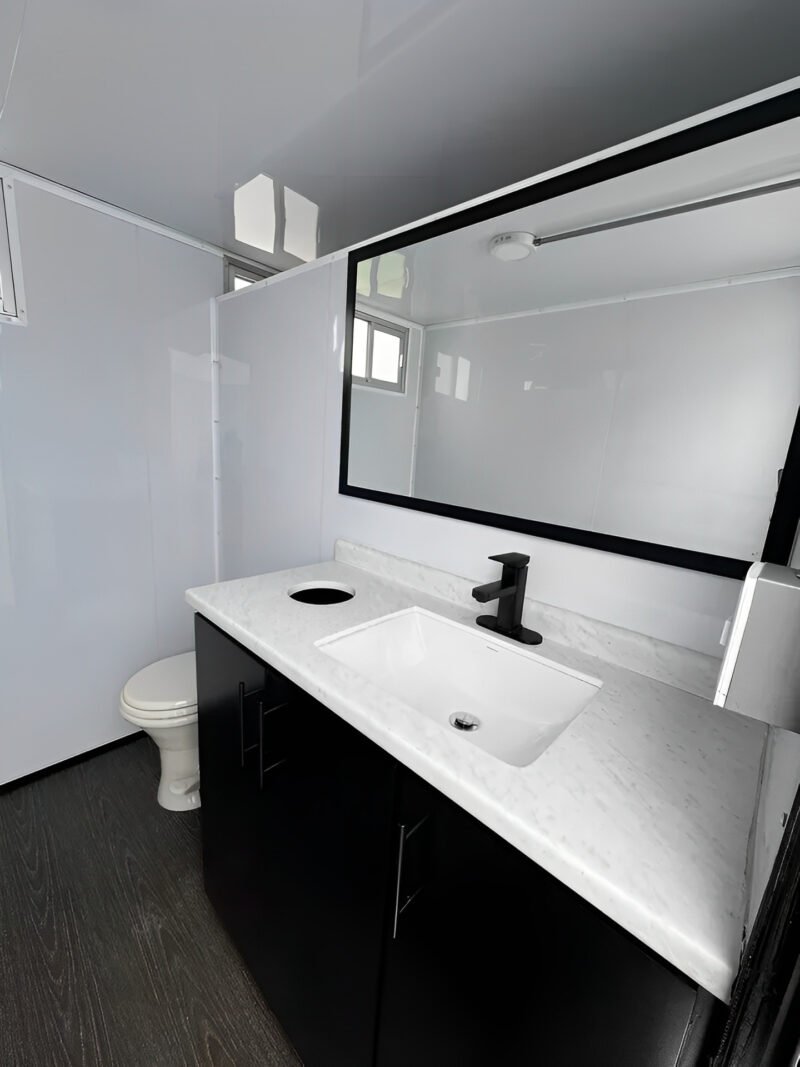 7′ x 14′ Upscale 2 Station Portable Restroom Trailer - Image 7
