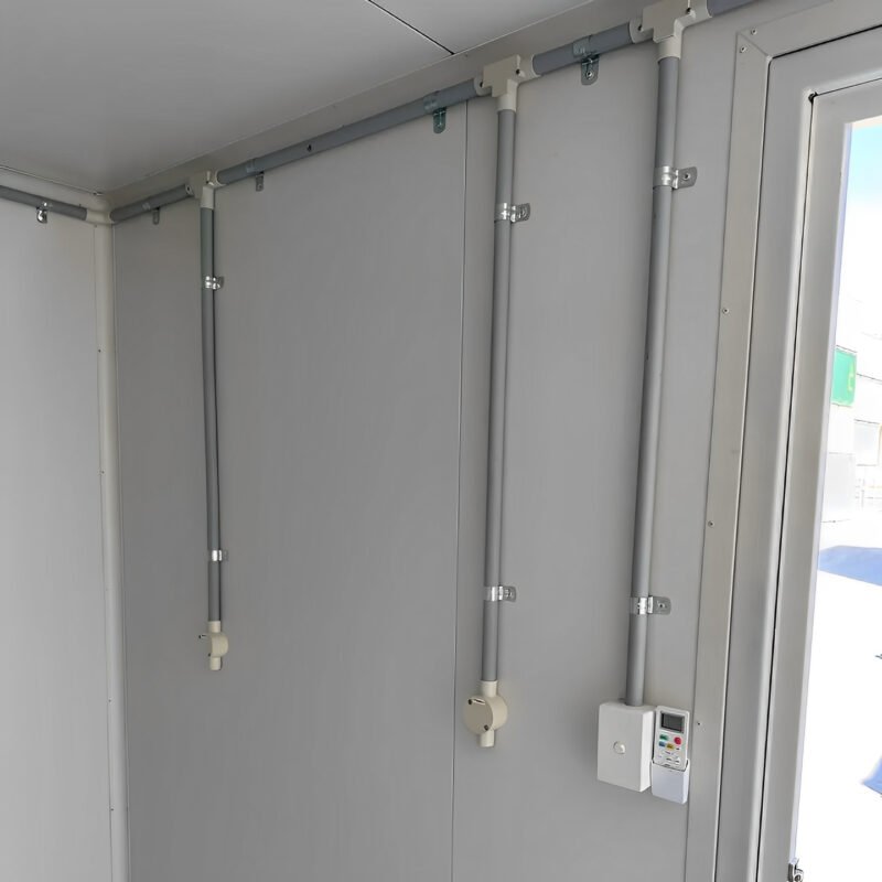 White Modified 10ft Shipping Container with AC - Image 5